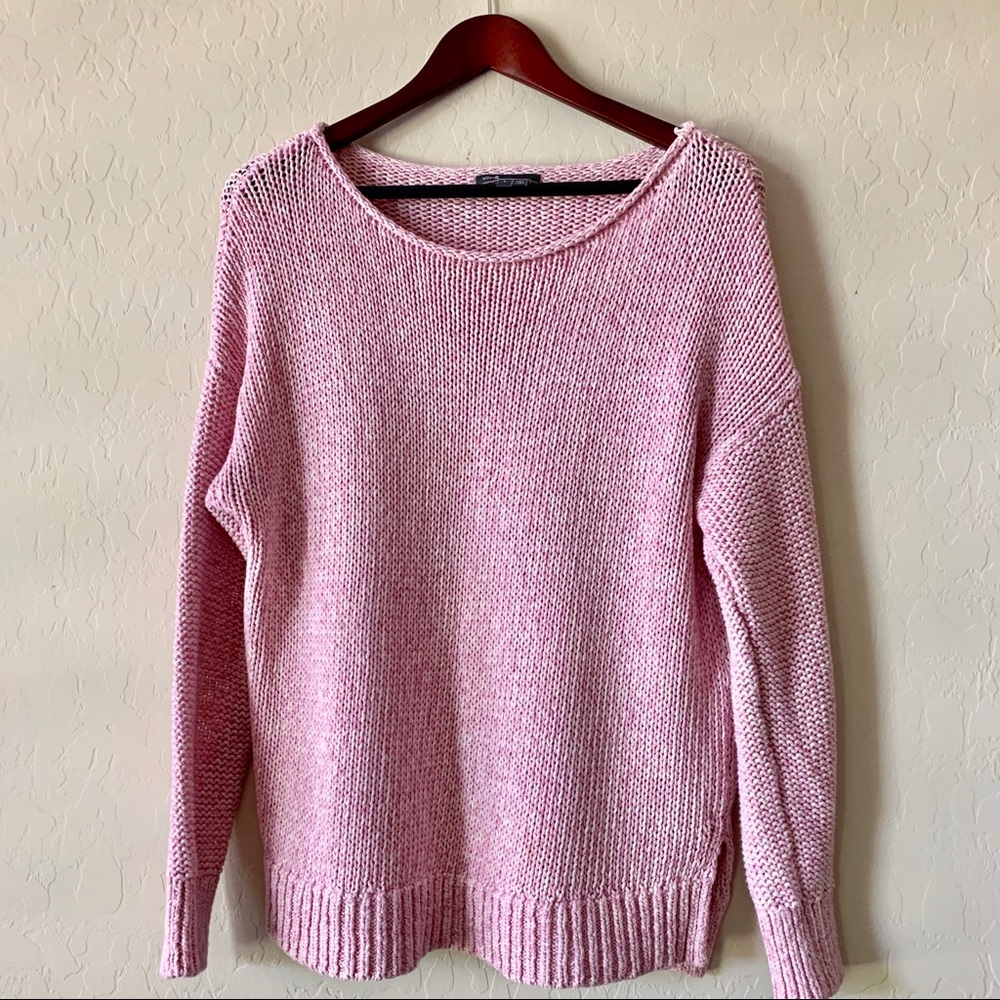 VINCE pink knit sweater